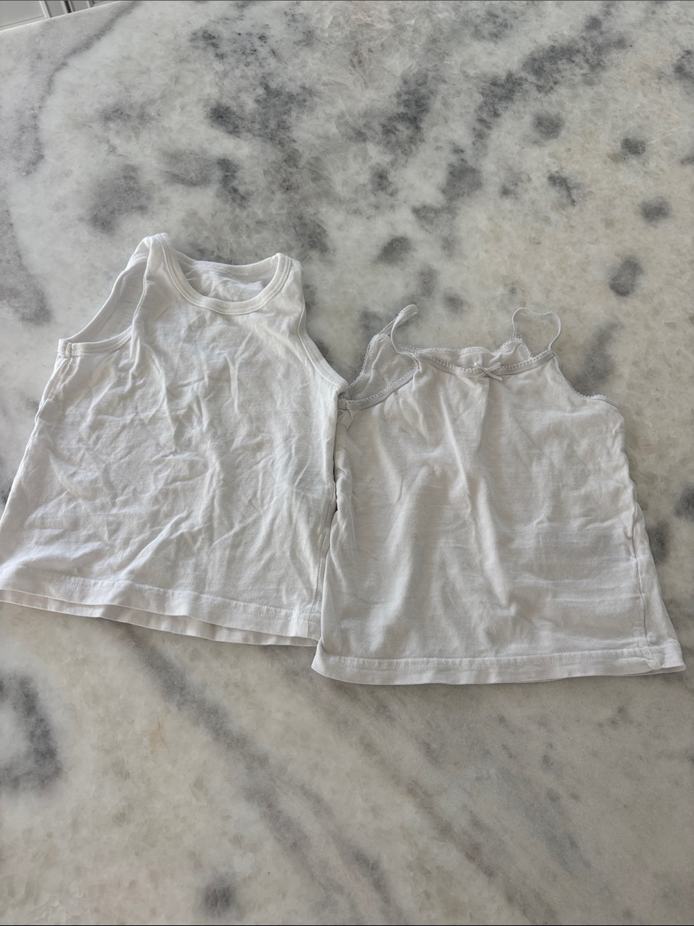 Primark White Girls' Tank Tops - Set of 2